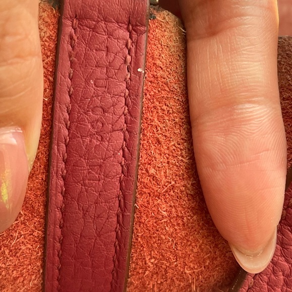 Authentic Hermes Picotin 18 rouge grenat used - Picture 4 of 6